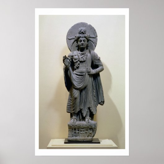 figuur Bodhisattva uit Mekha-Sanda bij Shabaz-G Poster (Voorkant)