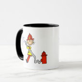 Figuur Brandweerstand met slang Mok (Voorkant links)