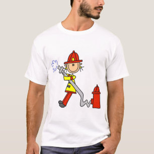 Figuur Brandweerstand met slang T-shirt