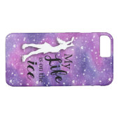 Figuur de Roze Waterverf van de ifoon van de Skate Case-Mate iPhone Case (Achterkant (Horizontaal))