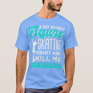 Figuur die elke dag de Wintersport Skaagt T-shirt