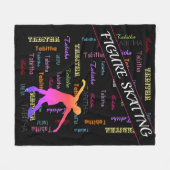 Figuur die met Gepersonaliseerde Naam over allen S Fleece Deken (Voorkant (Horizontaal))