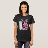 Figuur en Slogan Graphic Ik hou van Big Cups en ik T-shirt (Voorkant volledig)