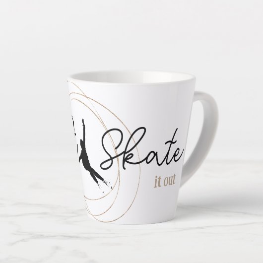 Figuur het schaatsen mok "wanneer in twijfel het u (Rechterhoek)