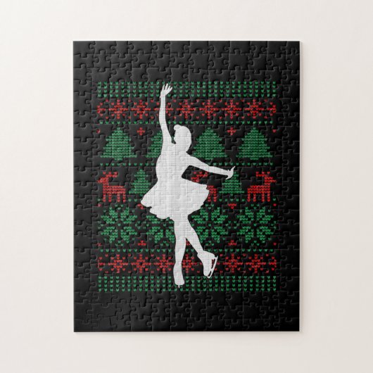 Figuur het Schatsen van het Schaats van de Danser  Legpuzzel (Verticaal)