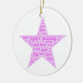 Figuur het Schatten Ornament Gepersonaliseerd met  (Links)