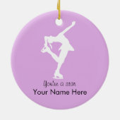 Figuur het Schatten Ornament Gepersonaliseerd met  (Achterkant)