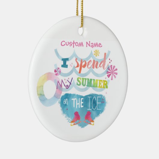 Figuur het Skeren Ornament I brengt zomer op ijs d (Rechts)