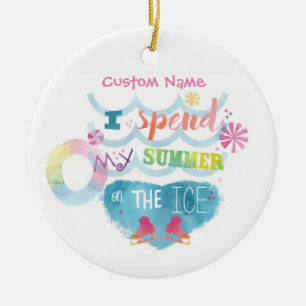 Figuur het Skeren Ornament I brengt zomer op ijs d