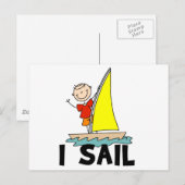 Figuur I Slaat T-shirts en geschenken op zee Briefkaart (Voorkant / Achterkant)