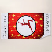 Figuur "Ice Princess" Gold Star Strandlaken (Voorkant)