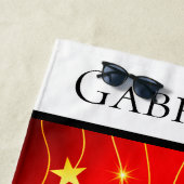 Figuur "Ice Princess" Gold Star Strandlaken (In situ)