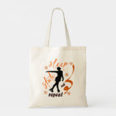 Figuur Ice skating canvas tas (Achterkant)