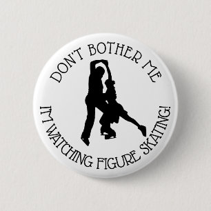 Figuur Ice Skating Dpnt Bother me Humor Button