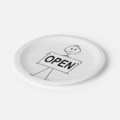 Figuur met een open Bord van het Teken van het Doc (Gekanteld)