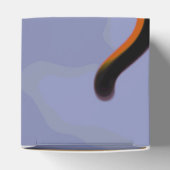 Figuur met Feline: Abstract Blauw, Sinaasappel, B Bedankdoosjes (Bovenkant)