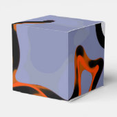 Figuur met Feline: Abstract Blauw, Sinaasappel, B Bedankdoosjes (Achterkant)