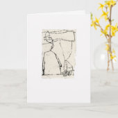 Figuur met tombe en kroon kaart (Gele Bloem)