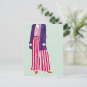 Figuur met vaste Mode - gestripte zuigers Briefkaart (Staand voorkant)