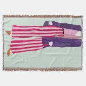 Figuur met vaste Mode - gestripte zuigers Deken (Voorkant)