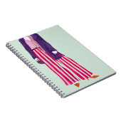 Figuur met vaste Mode - gestripte zuigers Notitieboek (Rechterzijde)