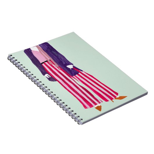 Figuur met vaste Mode - gestripte zuigers Notitieboek (Rechterzijde)