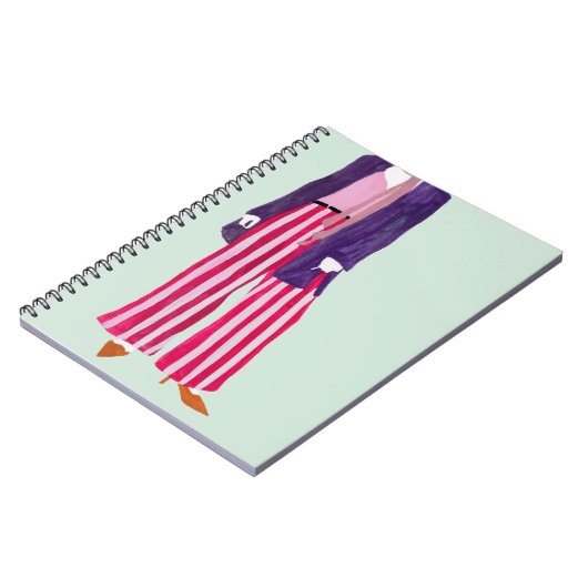 Figuur met vaste Mode - gestripte zuigers Notitieboek (Linkerzijde)