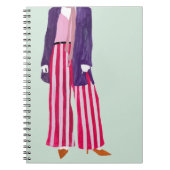 Figuur met vaste Mode - gestripte zuigers Notitieboek (Voorkant)