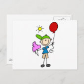 Figuur op de Fair Tshirts en cadeautjes Briefkaart (Voorkant / Achterkant)