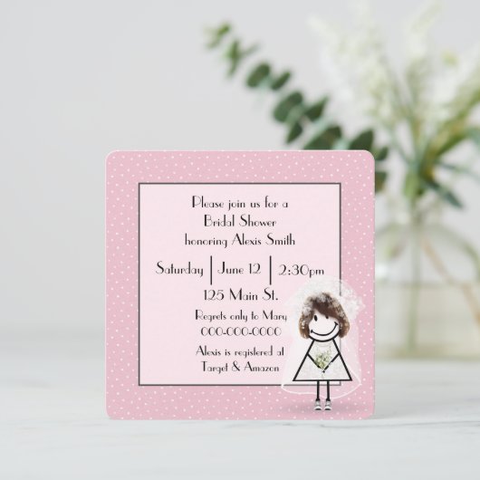 Figuur op roze poolpunten kaart (Staand voorkant)