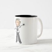 Figuur Pa Tweekleurige Koffiemok (Voorkant rechts)