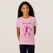 Figuur roodroze roze roodroodroos t-shirt (Voorkant volledig)