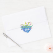 Figuur Schaats ontwerp Ronde Sticker (Envelop)