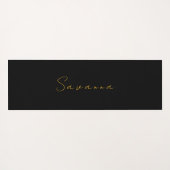 Figuur Schaatsen Aangepaste Naam Yoga Mat (Achterkant (horizontaal))