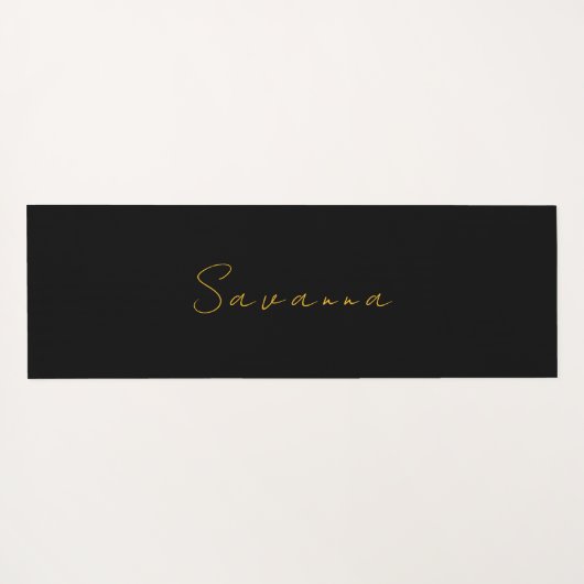 Figuur Schaatsen Aangepaste Naam Yoga Mat (Achterkant (horizontaal))