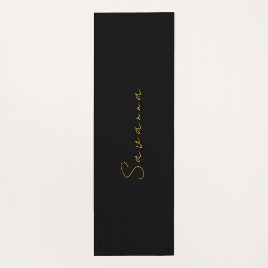 Figuur Schaatsen Aangepaste Naam Yoga Mat (Achterkant)