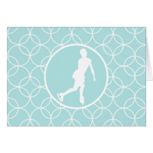 Figuur schaatsen; Babyblauwe cirkels