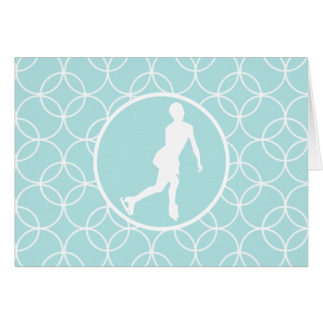 Figuur schaatsen; Babyblauwe cirkels (Voorkant Horizontaal)