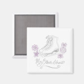 Figuur Schaatsen Koelkast Magneet (Voorkant / Achterkant)