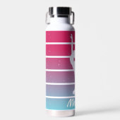 Figuur Schaatsen Meisje aanpassen naam Waterfles (Voorkant)