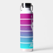 Figuur Schaatsen Meisje aanpassen naam Waterfles (Voorkant)