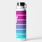 Figuur Schaatsen Meisje aanpassen naam Waterfles (Achterkant)