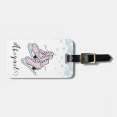 Figuur Schaatsen Schaatsen schaatsen aangepaste na Bagagelabel (Voorkant horizontaal)