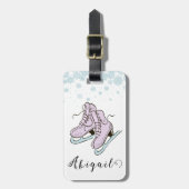 Figuur Schaatsen Schaatsen schaatsen aangepaste na Bagagelabel (Voorkant verticaal)