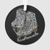 Figuur Schaatsen Woord Kunst Schaatsen Ornament (achterkant)