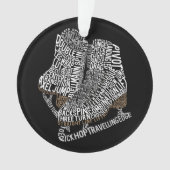 Figuur Schaatsen Woord Kunst Schaatsen Ornament (voorkant)