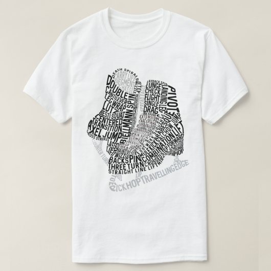 Figuur Schaatsen Woord Kunst Schaatsen T-shirt (Design voorkant)
