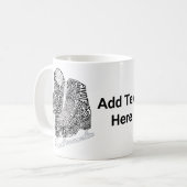 Figuur Schaatsen Word Kunst Schaatsen Aangepaste t Koffiemok (Voorkant links)