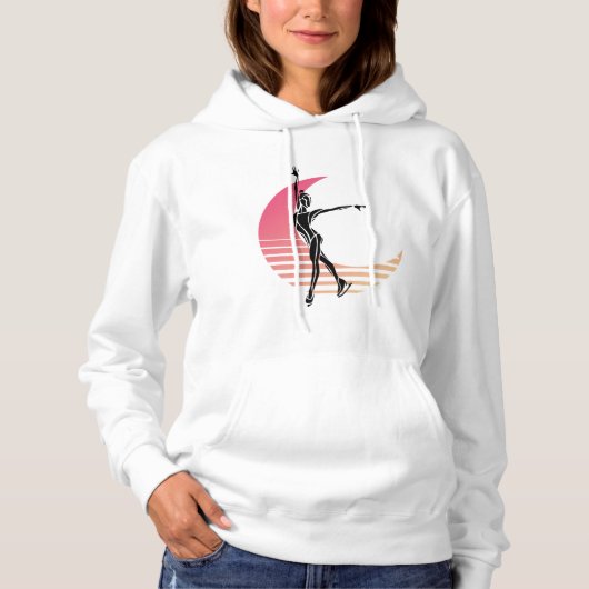 Figuur schaatsmeisje hoodie (Voorkant)