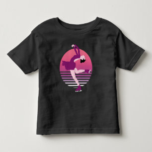 Figuur schaatsmeisje - kunst van ijsdansen kinder shirts
